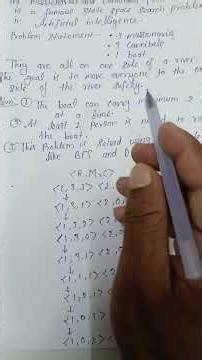 Missionaries and cannibals problem in artificial intelligence #