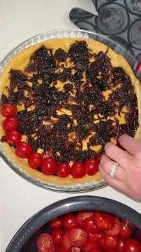 Recette tarte tomates cerises de shabbat - Pour la pâte- 350g de farine#short #shorts #Layanibeauty