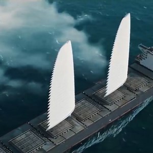 An innovation that's sure to rock the boat. Michelin has designed giant, inflatable sails that can inflate and deflate at the push of a button. The company estimates that the sails could lead to fuel savings as high as 20% in a fossil fuel-dominated industry. | cheddar news