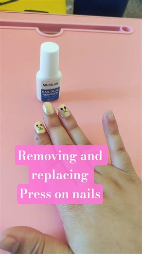 removing and replacing my press on nails #nails #pressonnails #nailprep #nailremoval #pressonnailset