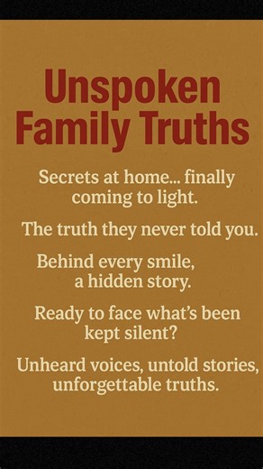 Unspoken Family Truths | Hidden Secrets That Shape Every Family #motivation #psycholgyfacts