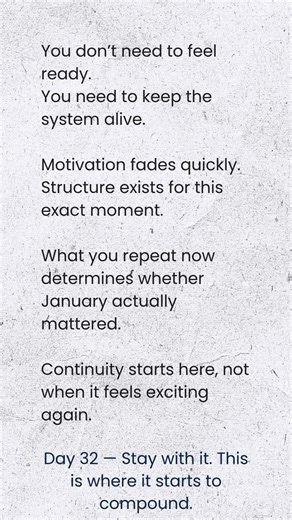 February starts by staying. #shareyourknowledge #system #personalgrowth #success