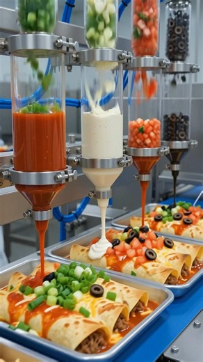 Enchilada Factory That Will Make You Move To Mexico #enchiladas #mexicanfood #shorts #howitsmade