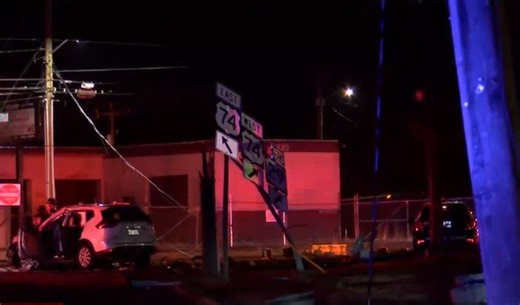 Two injured in crash that downed power lines, closed west Charlotte intersection