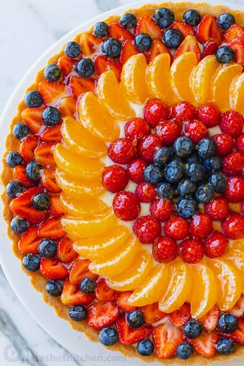 Fruit Tart Recipe with Best Cream (VIDEO)