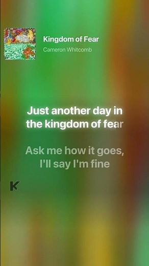 Cameron Whitcomb - Kingdom of Fear (Lyrics) #Shorts