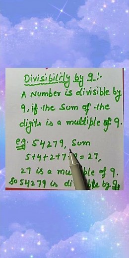 Divisibility by 9