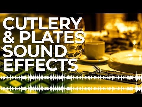 cutlery and plates sound effects in HD