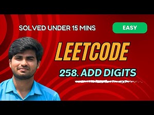 Add Digits | LeetCode 258 | Python | Tamil Explanation | KarthiStucksAtCode