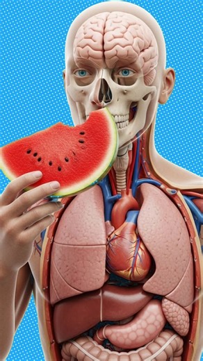What Happens Inside Your Body When You Eat Watermelon 🍉💧 | Inside Body 3D