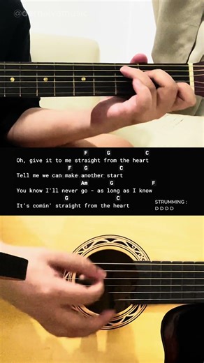 Straight From The Heart - Bryan Adams | Easy Guitar Tutorial For Beginners #guitarlesson #shorts