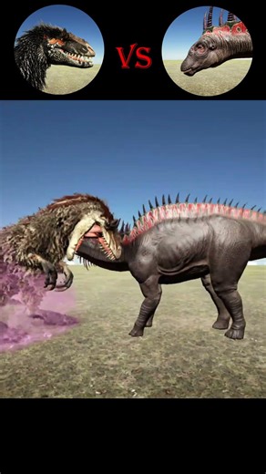 Amargasaurus VS Yutyrannus | Ark: Survival Evolved #ark #arkdinobattle #dinosaur #shorts