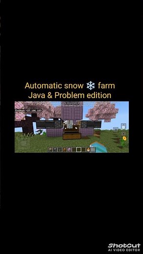 #minecraft snow ❄️ farm Automatic 🥶 Infinite snow ❄️