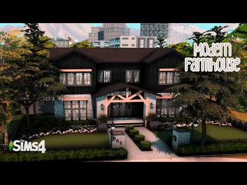 Modern Farmhouse // The Sims 4 Speed Build with CC