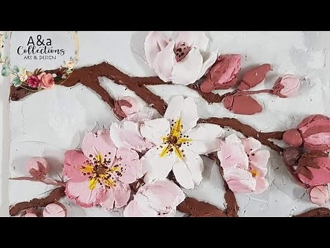 How to make Cherry Blossom flowers with sculpture paste.