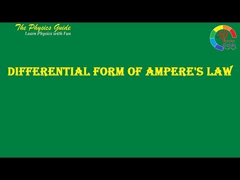 Differential form of Ampere's law