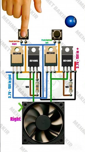 How to Build an H-Bridge Motor Control Circuit (IRF4905 & IRFZ44N)