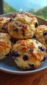 Sweet Blueberry Biscuits Ingredients: For the biscuits: Recipe in First Coʍmеոτ 👇 Enjoy ❤️👇👇👇 | Jennifer Recipes