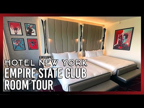 Hotel New York - The Art of Marvel at Disneyland Paris - Empire State Club Room Tour,