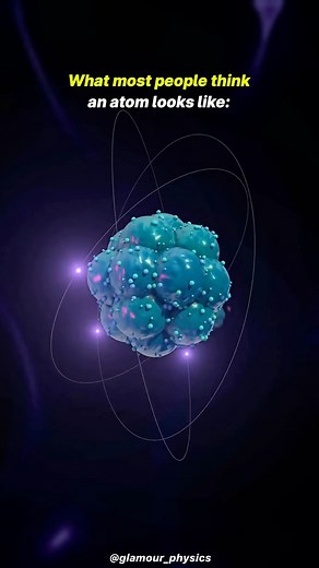 Modern ScienceX | Astronomy on Instagram: "What Does an Atom Really Look Like? 👉 Let’s explore the difference between these two atomic models and why the second one is considered more accurate structure of an atom: The first part of the video depicts the atomic model proposed by Niels Bohr in 1913. While most of us are only familiar with this atomic structure, but it isn’t entirely accurate. It portrays electrons as tiny particles following well-defined paths around the nucleus, which isn’t qui
