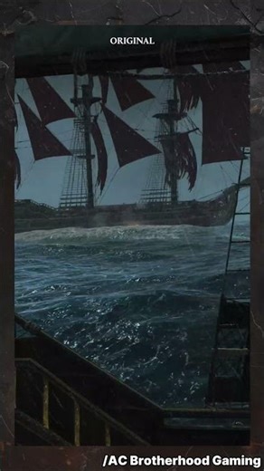 Naval Battle in AC Black Flag Resynced Comparison🏴‍☠️ #gaming #assassinscreed #ubisoftpartner #ad