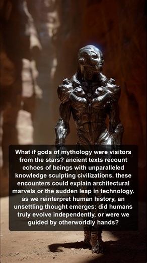 Explore the intriguing idea that ancient gods were extraterrestrial beings guiding humanity's evolution and technological advancements, reshaping our understanding of history and civilization's architectural wonders. | Less Known History