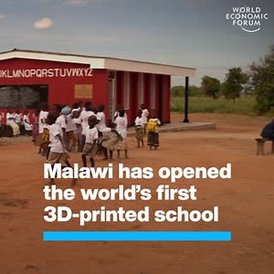 Printing the walls took just 18 hours. Learn more about how 3D-printed schools are transforming education: http://ow.ly/cEcr50Gk9oc | World Economic Forum
