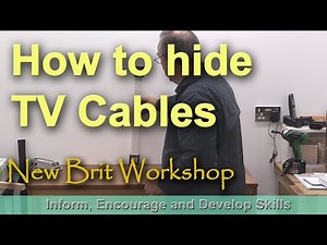 How to hide TV cables in a wall