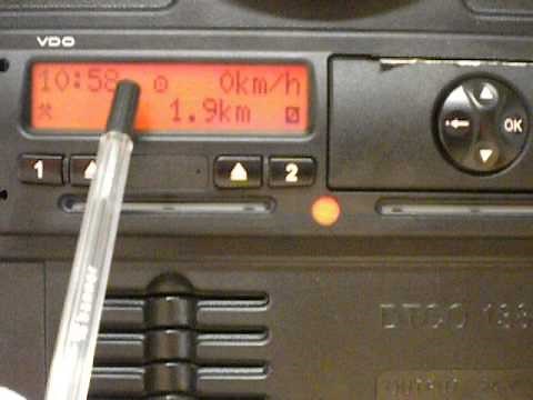 Time adjustment for BST on Siemens 1.4 digital tachograph