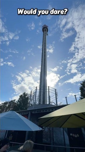 This Drop Happens INSTANTLY… 😳🎢 Free Fall Tower POV