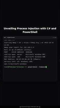 Living off the Land: Process Injection using C-Sharp and PowerShell