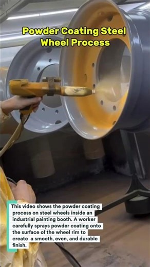 Powder Coating Steel Wheel Process | Industrial Metal Painting & Finishing
