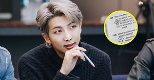 BTS's College Student RM Is Taking A Test...Just For Fun