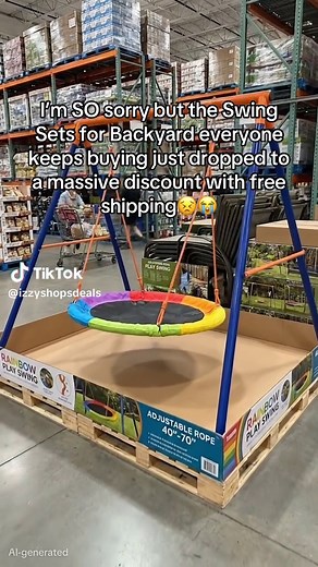 Heavy-Duty Swing Set for Backyard Fun