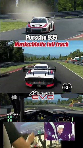 New Porsche 935 Nürburgring Nordschleife Full Track lap + Setup - Assetto Corsa Evo 0.7 pt 1.2