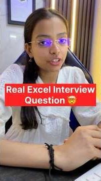 😳 Real Excel Interview Question 🤯📊 | Test Your Skills!