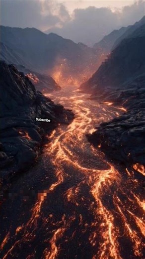 Hyper-Realistic Volcanic River | Beautiful yet Terrifying Mountain Disaster (4K)