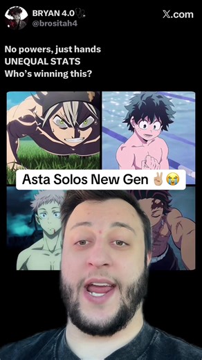 Asta solos new gen #blackclover #asta #anime #manga #anitok | Asta