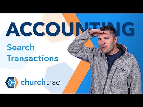 Search Transactions in ChurchTrac