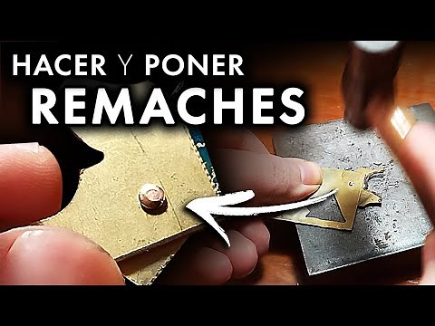 Cómo Hacer y Poner REMACHES Caseros (A MANO) ✅ Remachar en frío con clavos y varillas de metal