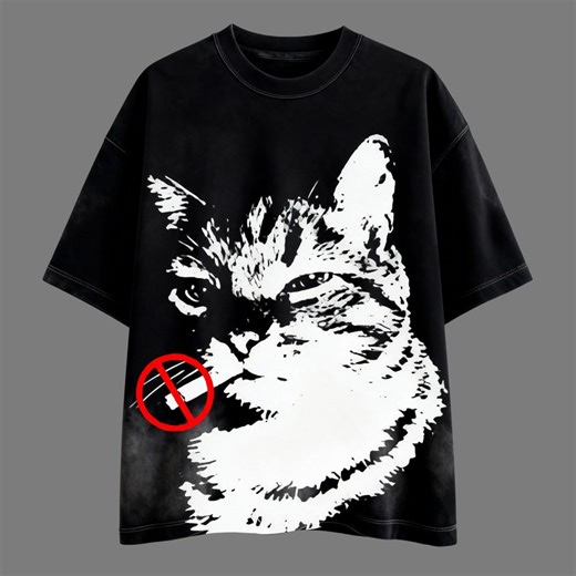 Grumpy Cat PNG, Funny Cat Anti-smoking Digital Art, Edgy Streetwear Cat Graphic, Perfect for T-shirts or Gifts, Digital for Cat Lovers - Etsy