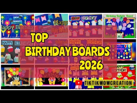 Top 10 birthday bulletin boards /Birthday boards for classroom /birthday board tutorial