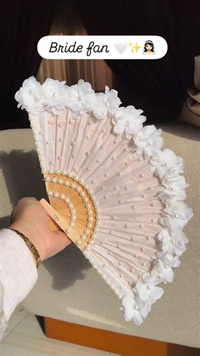 ᴊ ᴀ ᴢ ᴀ ʟ s ᴛ ᴏ ʀ ᴇ. on Instagram: "Bride fan 🤍👰🏻‍♀️ . Any design is avaliable 🤍"