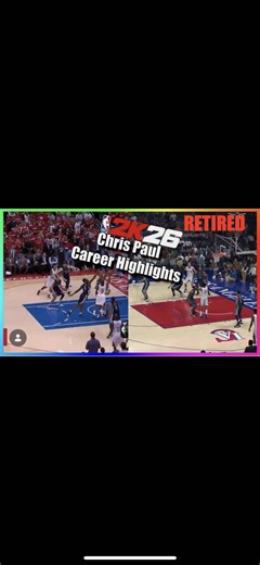 Chris Paul has officially retired from the NBA, heres CP3’s career highlights in NBA 2K26 #NBA2K26 #NBA #chrispaul #CP3