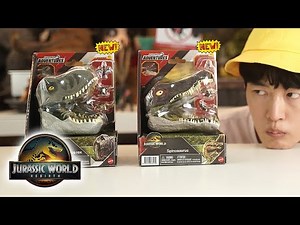 Dinosaur Head? Jurassic World rebirth Spinosaurus vs. T-Rex