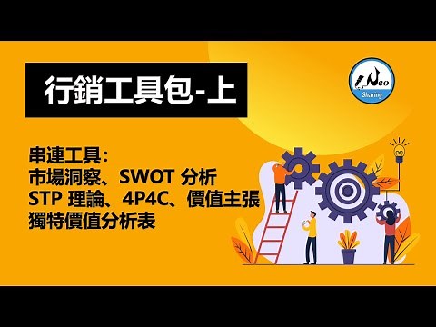 行銷工具包-上｜串連：市場洞察、SWOT 分析STP 理論、4P4C、價值主張獨特價值分析表【尼歐充電站】