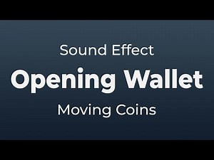 Opening the Wallet and Moving Coins Sound Effect | SFX Free for Non-Profit Projects