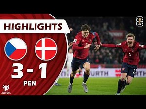 Czechia vs. Denmark 2-2 (3-1 Pen.) HIGHLIGHTS | World Cup European Qualifiers Play-Offs 2026