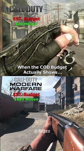 When the budget actually shows.. #callofduty #nostalgia