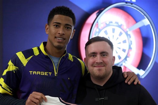Luke Littler darts England stars at camp